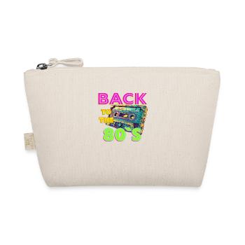 80's 1980's Party Retro Vintage - Organic Pouch - nature - Front