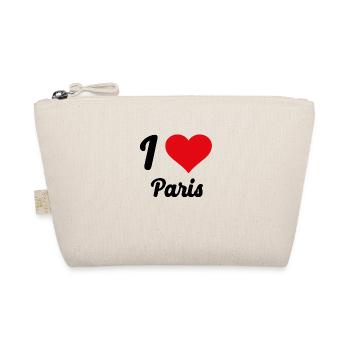 I Love Paris - Bio-Täschchen - Natur - Vorne