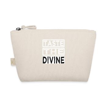 Savoring Flavors Funny Sayings Gift Idea - Organic Pouch - nature - Front