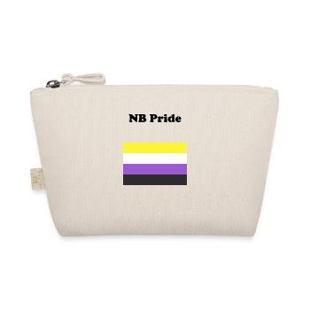 Non Binary NB Pride - Organic Pouch - nature - Front