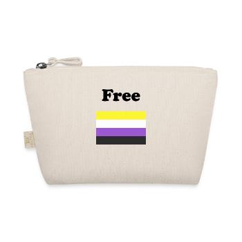 Non Binary Flag Free - Organic Pouch - nature - Front