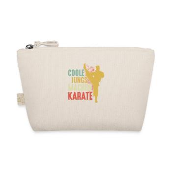 Coole Jungs machen Karate Training Kampfsport - Bio-Täschchen - Natur - Vorne