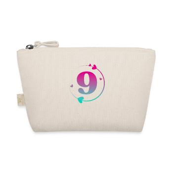 9e anniversaire cercle cœur coloré - Trousse biologique - nature - Devant