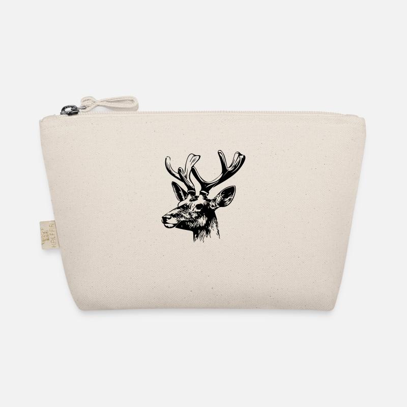Deer Head Organic Pouch