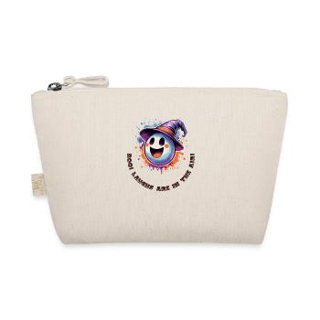 Boo! Laughs are in the air! Sweet Witch Ghost - Organic Pouch - nature - Front
