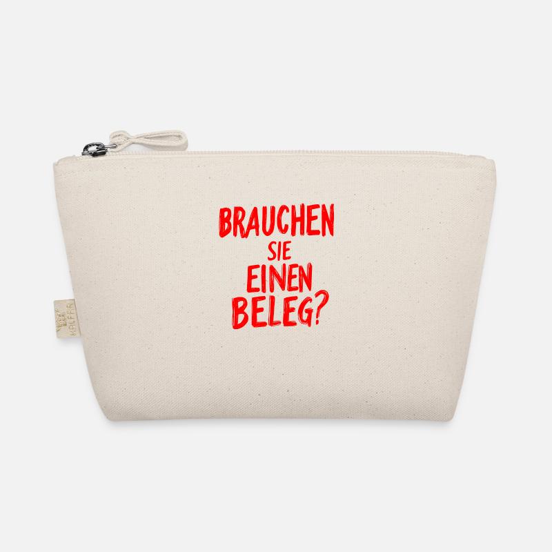 Brauchen Sie einen Beleg? - rot Bio-Täschchen