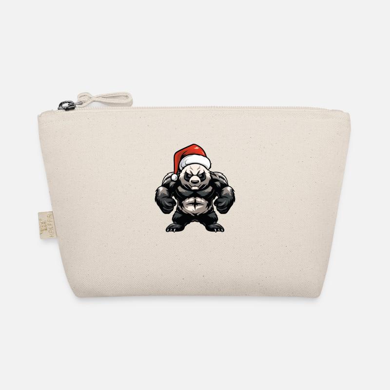 Panda Bear Santa Claus Organic Pouch