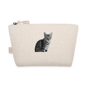 cute cat t-shirt gift idea christmas - Organic Pouch - nature - Front