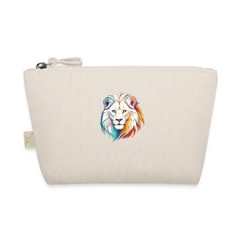 Lion Vector Art with Vibrant Colours Illustration - Organic Pouch - nature - Front