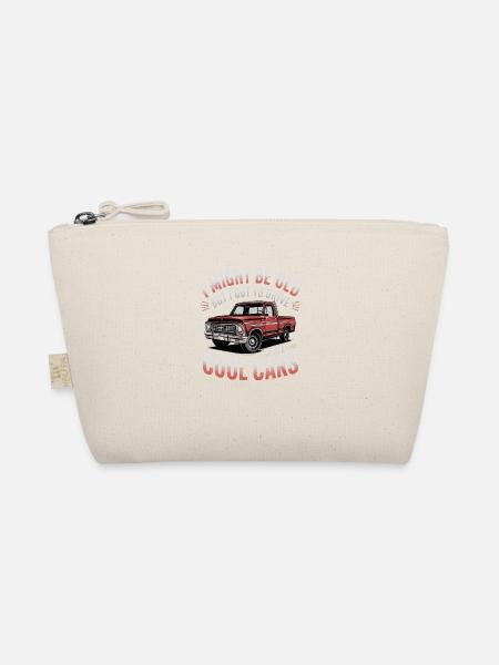 I Might Be Old But I Got To Drive All Cool Cars - Organic Pouch - nature