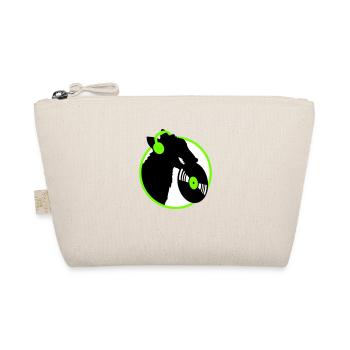 chien DJ musique jouer club disco disque vinyle fun - Trousse biologique - nature - Devant