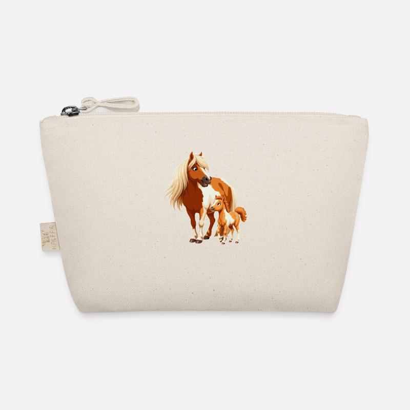Shetland pony with foal Organic Pouch