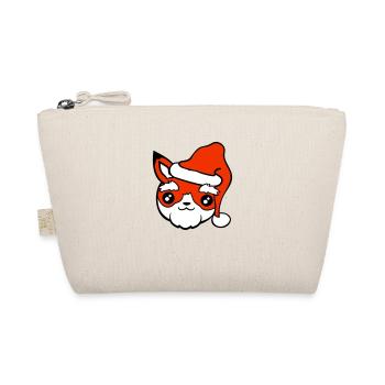 Renard Père Noël Chapeau de Noël Père Noël - Trousse biologique - nature - Devant