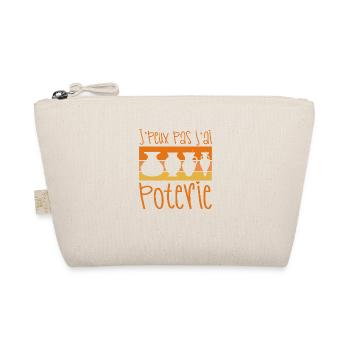 I can't I have pottery - Organic Pouch - nature - Front