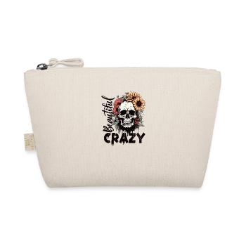 Beautiful Crazy Skull - Bio-Täschchen - Natur - Vorne