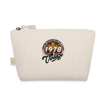 Eleganter Vintage: 1978 Retro Geschenk 1978 2025 - Bio-Täschchen - Natur - Vorne