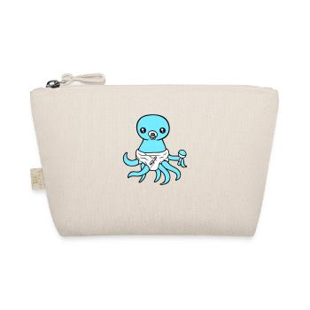 Octopus Baby Rattle Diaper Pacifier Child Born - Organic Pouch - nature - Front