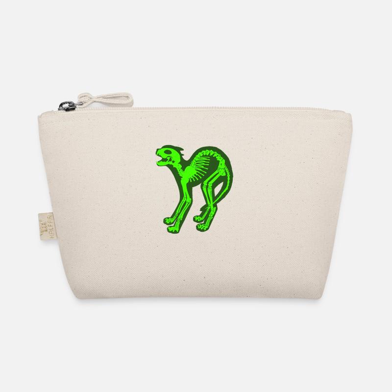 Skeleton Cat Organic Pouch