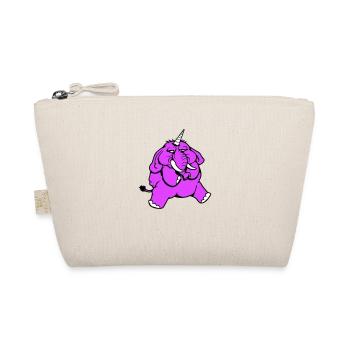 Unicorn, elephant, bad-tempered, angry, sad - Organic Pouch - nature - Front