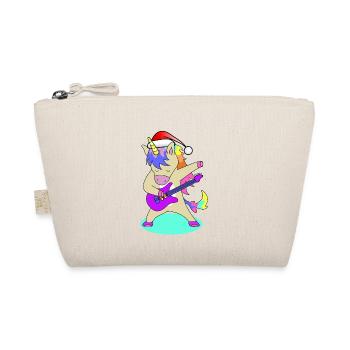 St. Nicholas Guitar Unicorn | Christmas, Gift - Organic Pouch - nature - Front