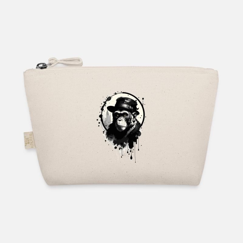 Monkey with hat Organic Pouch