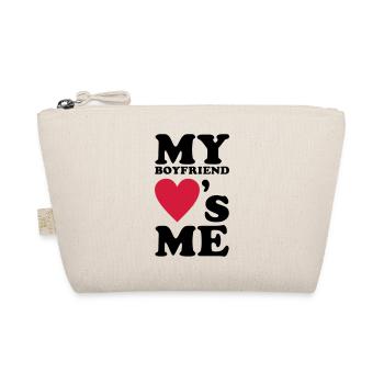 MY BOYFRIEND LOVES ME - Bio-Täschchen - Natur - Vorne