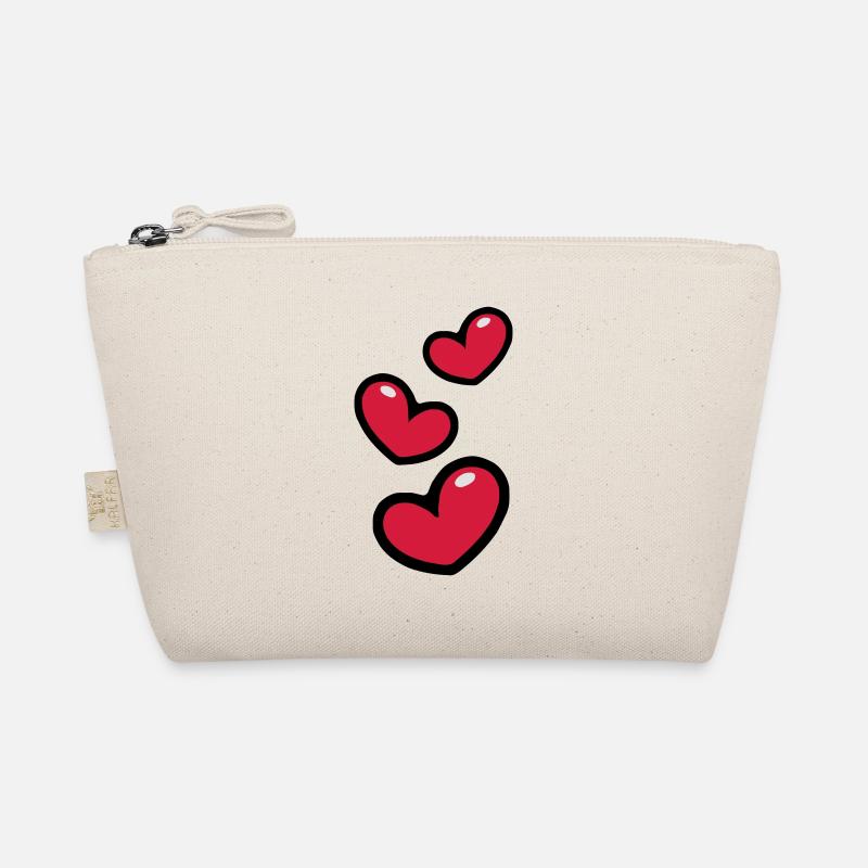 Herzen/Hearts - Organic Pouch - nature