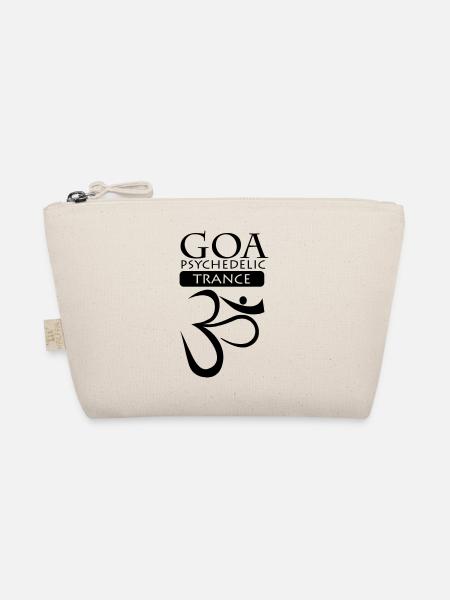 Goa Psychedelic Trance Logo - Bio-Täschchen - Natur - Vorne