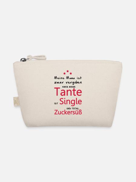 Tante Singel - Zuckersüß - Bio-Täschchen - Natur - Vorne