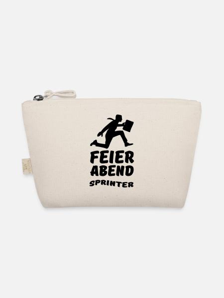 Feierabend Sprinter Geschenk Arbeit Büro - Bio-Täschchen - Natur - Vorne