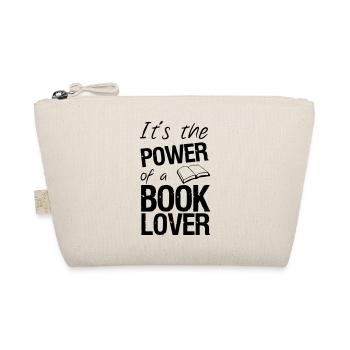 Power of a Book Lover Buch Lesen Geschenk - Bio-Täschchen - Natur - Vorne
