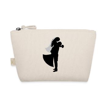wedding anniversary, bridal shower, l - Organic Pouch - nature - Front