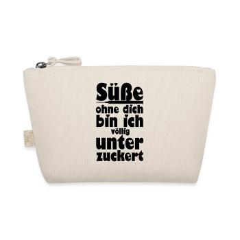 Süße - Völlig unterzuckert Liebe, Paare, Geschenk - Bio-Täschchen - Natur - Vorne