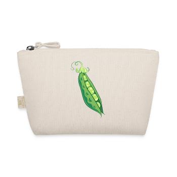 erbsen peas halloween gemuese vegetables9 - Bio-Täschchen - Natur - Vorne