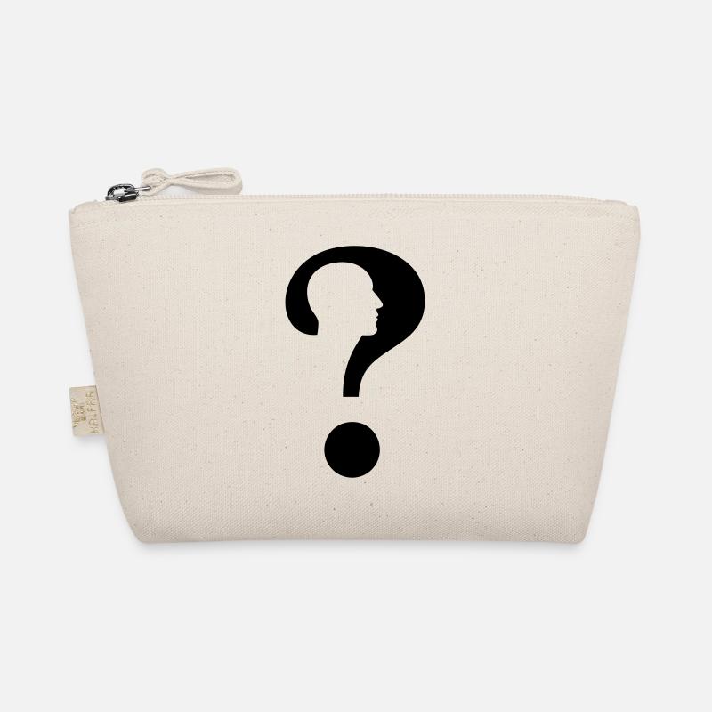 Fragezeichen mit Silhouette Mann # Bio-Täschchen