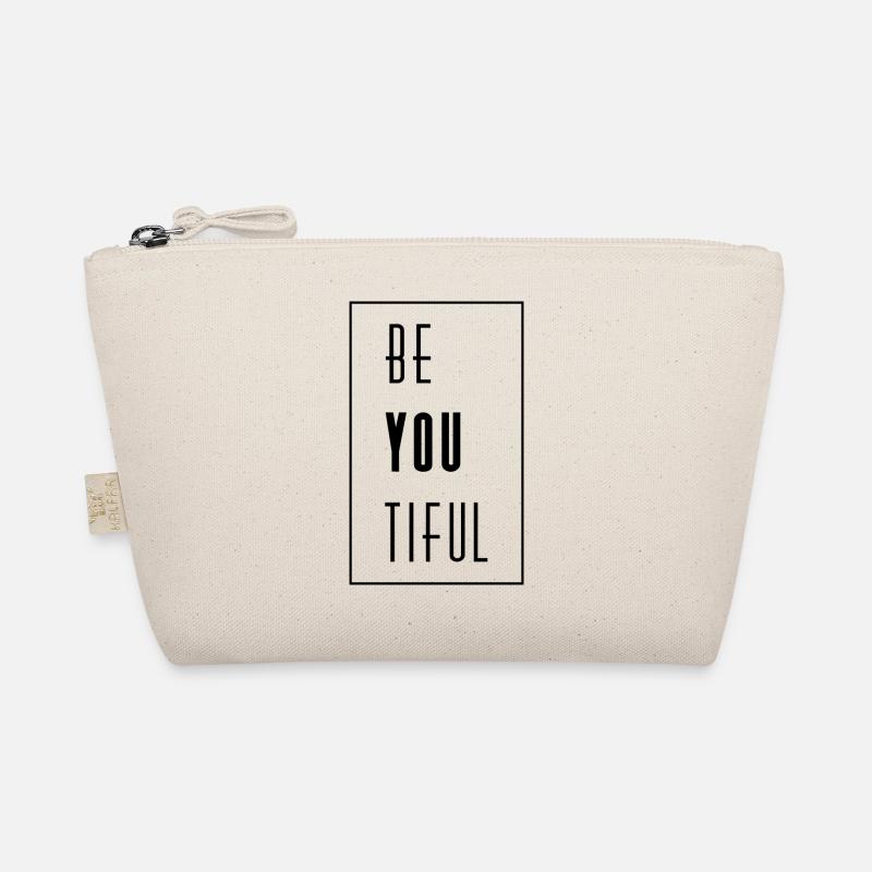 Be Youtiful Sei du selbst Wortspiel Geschenk Idee - Bio-Täschchen - Natur