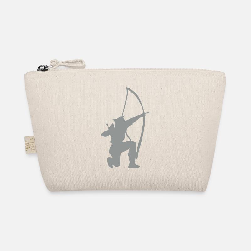 archer longbow kneeling stance by patjila Organic Pouch