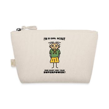 I'm A Girl Scout With Superpower - Bio-Täschchen - Natur - Vorne