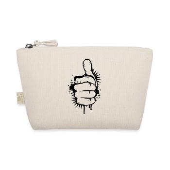 Hand with thumb up - Organic Pouch - nature - Front