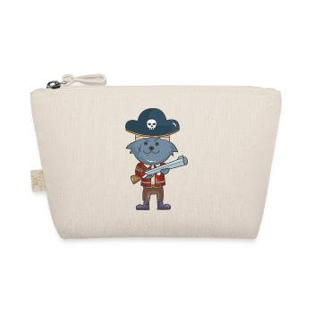 Pirate Cat Pirate Cat Kitten Gift - Organic Pouch - nature - Front