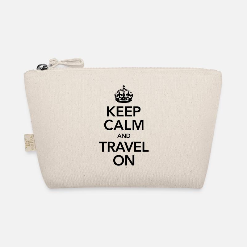 Keep Calm And Travel On Bio-Täschchen