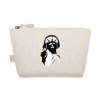 DJ Statue of Liberty Headphone Close - Organic Pouch - nature - Front