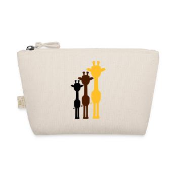 3 Couleurs Cool Girafe Contour Ombre Silhouette - Trousse biologique - nature - Devant