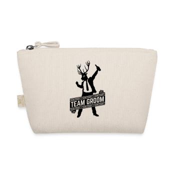 Team Groom / Stag Party (1C) - Organic Pouch - nature - Front