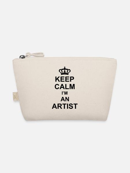 keep calm I'm an artist kg10 - Trousse biologique - nature - Devant