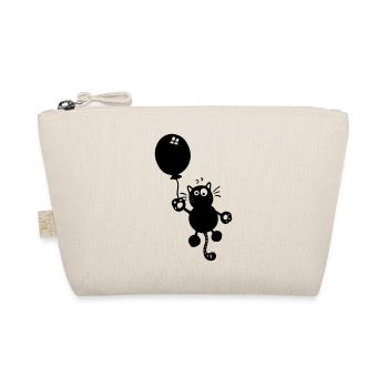 Katze mit Ballon - Bio-Täschchen - Natur - Vorne