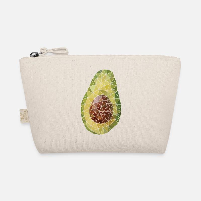 Avocado Low Poly Polygon vector Style Organic Pouch
