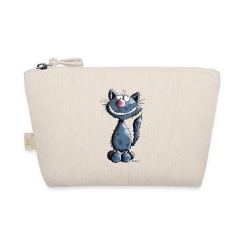 Smiling Cat - Organic Pouch - nature - Front