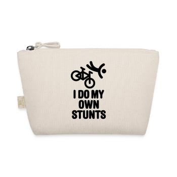 I do my own stunts mountain bike MTB ATB biking - Organic Pouch - nature - Front