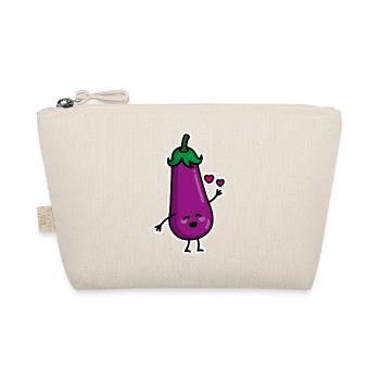 Aubergine Paare Penis SMS Sex meme Duo - Bio-Täschchen - Natur - Vorne